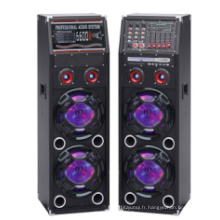 Double haut-parleur actif de la tour saine de karaoke de Bluetooth de 10 pouces